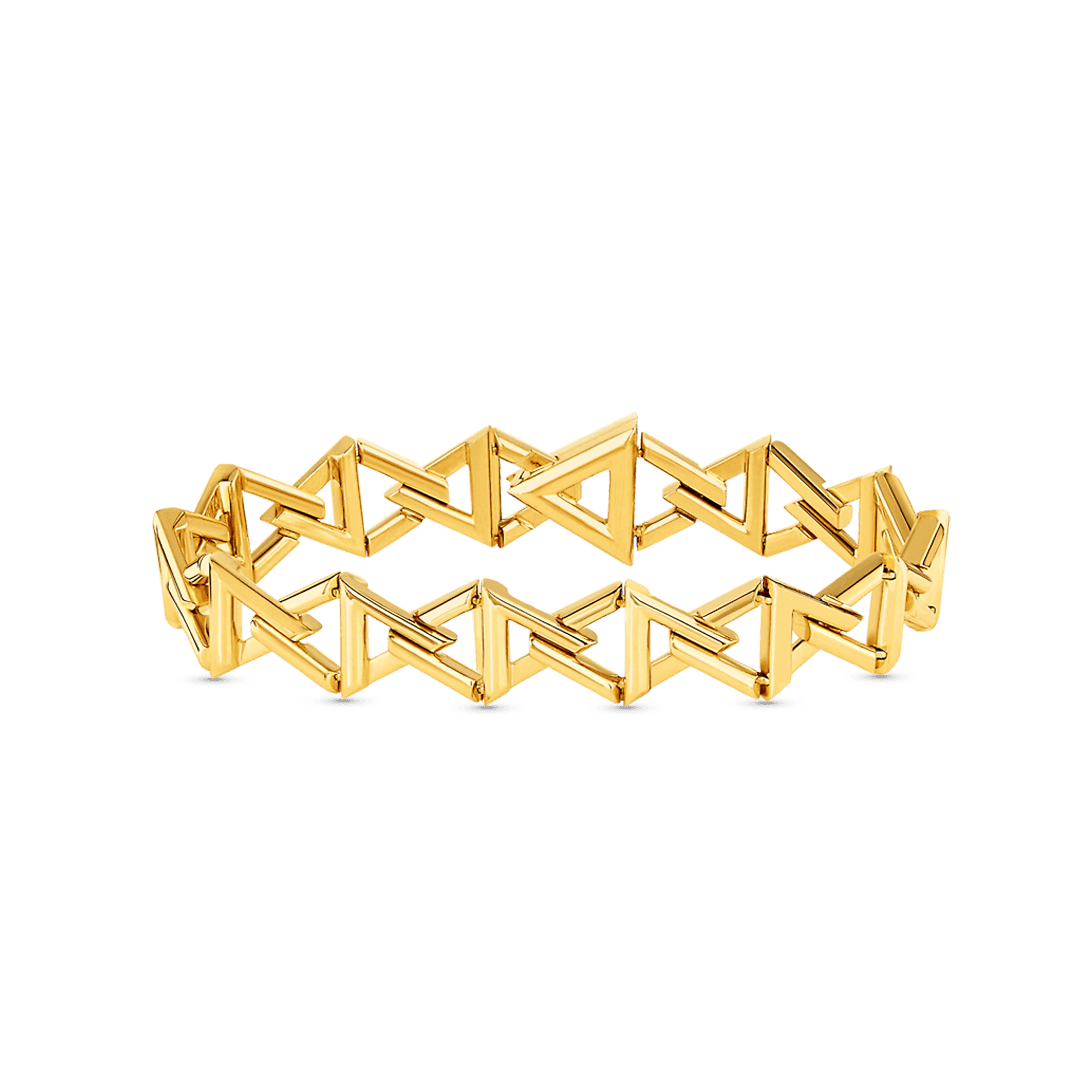 LV Gold Geometric Link Bracelet
