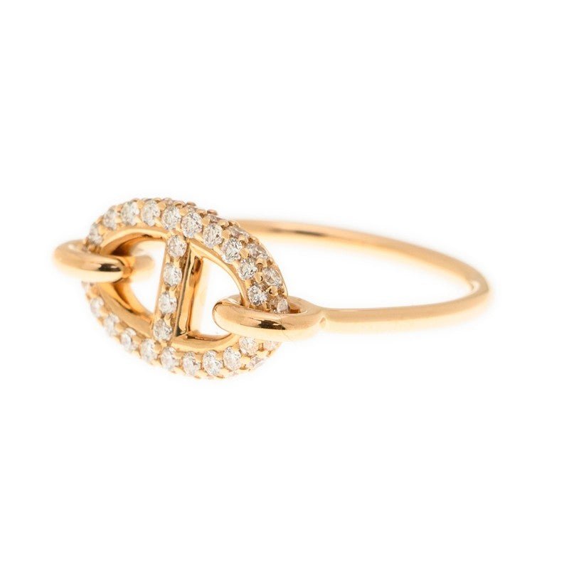 Hermès Rose Chaine d'Ancre Diamond Ring - Image 3