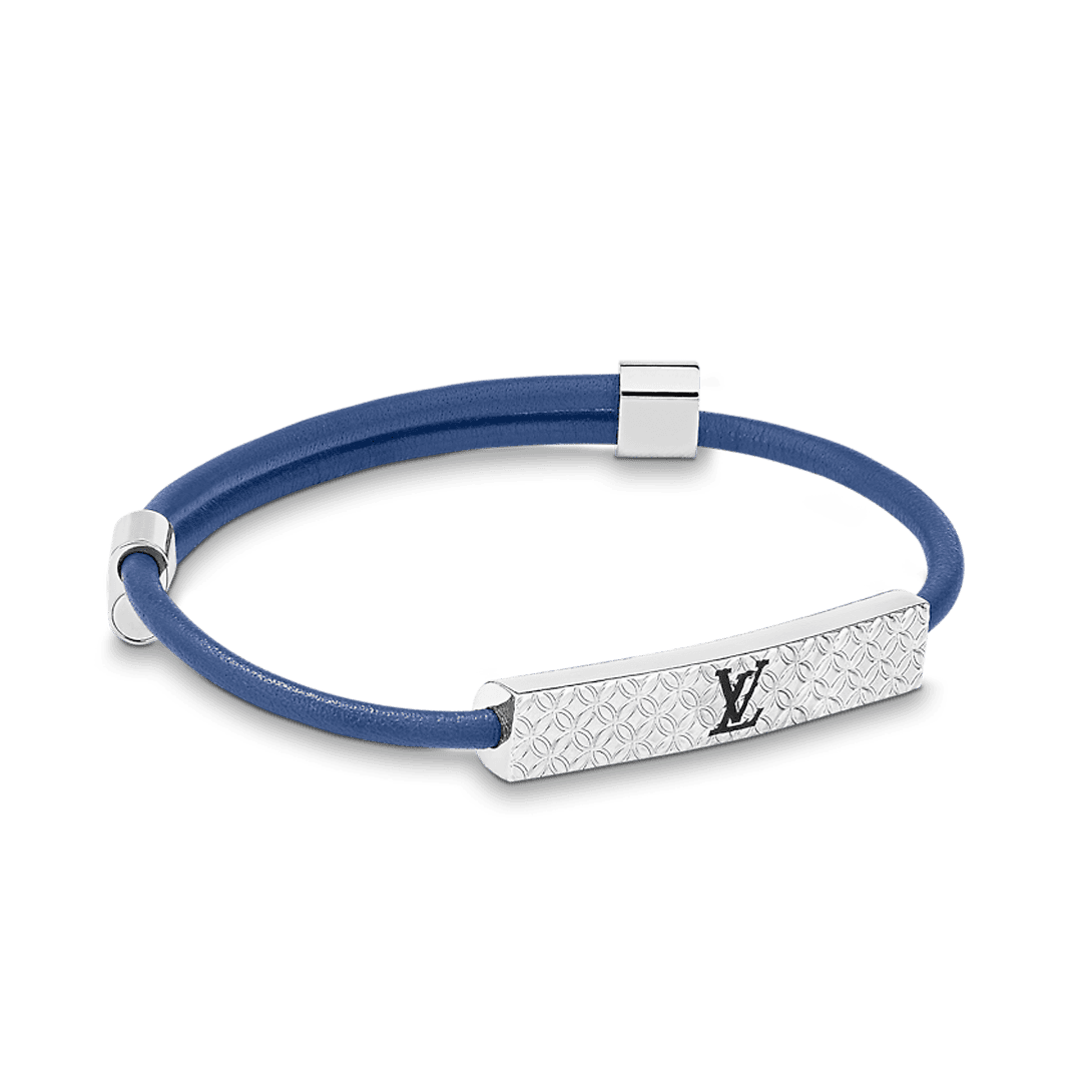 Alternative view of  LV Blue Cord Logo Bracelet