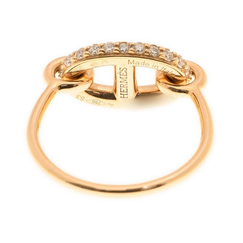 Hermès Rose Chaine d'Ancre Diamond Ring - Image 5