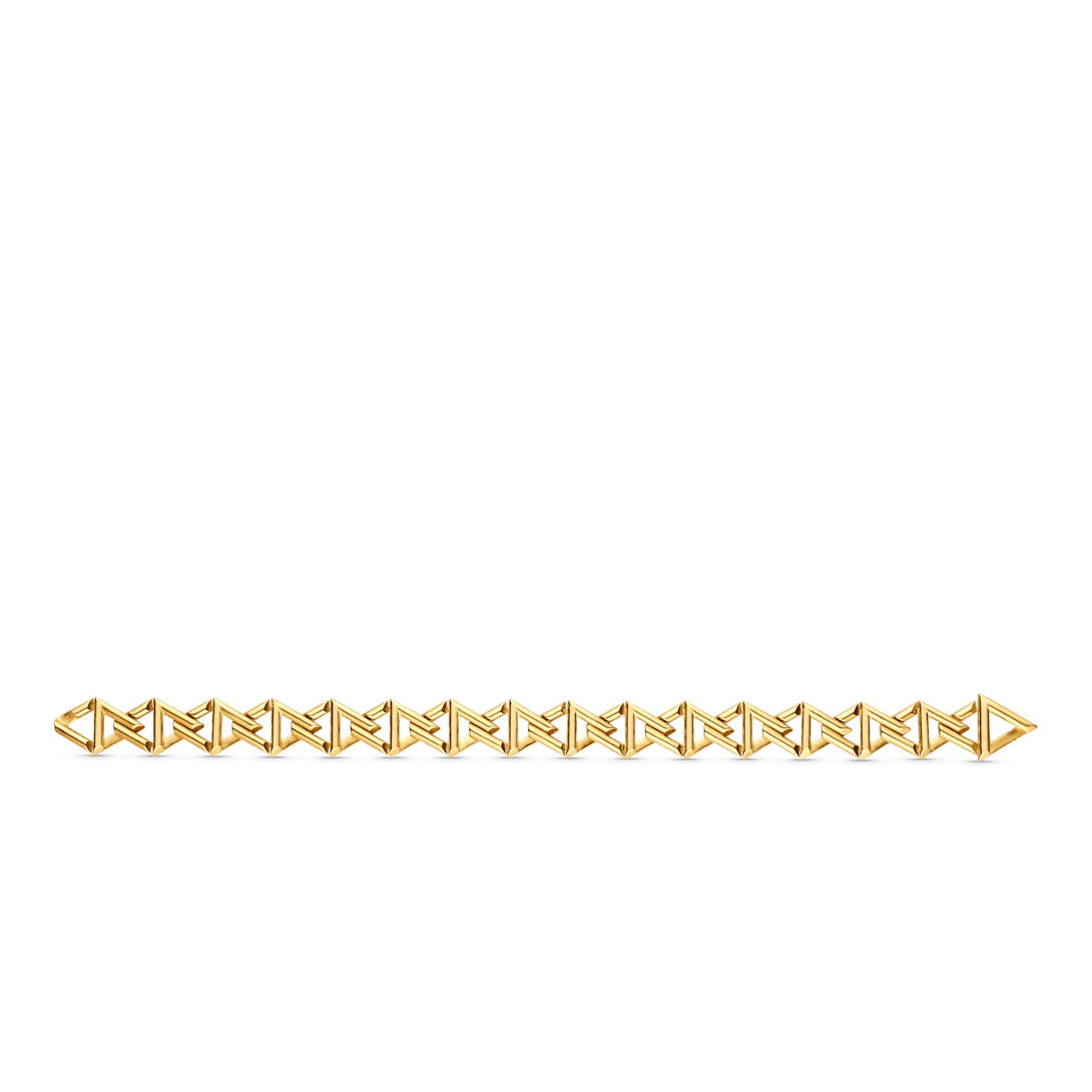 LV Gold Geometric Link Bracelet - Image 3