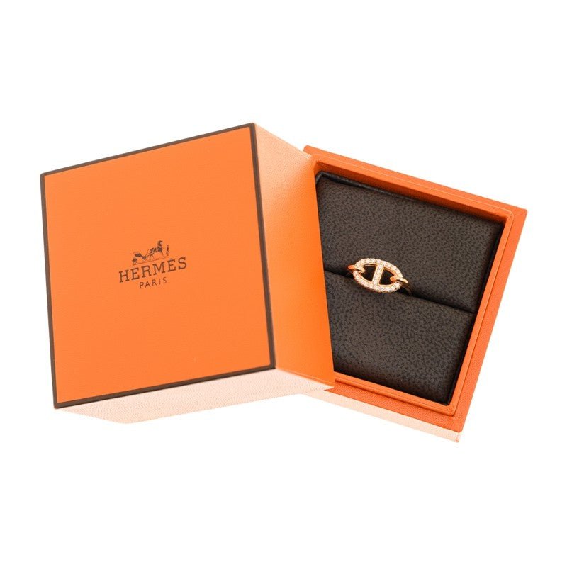 Hermès Rose Chaine d'Ancre Diamond Ring - Image 6