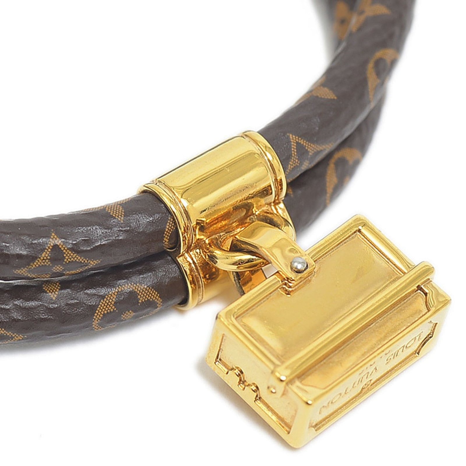 LV Monogram Lock Bracelet - Image 4