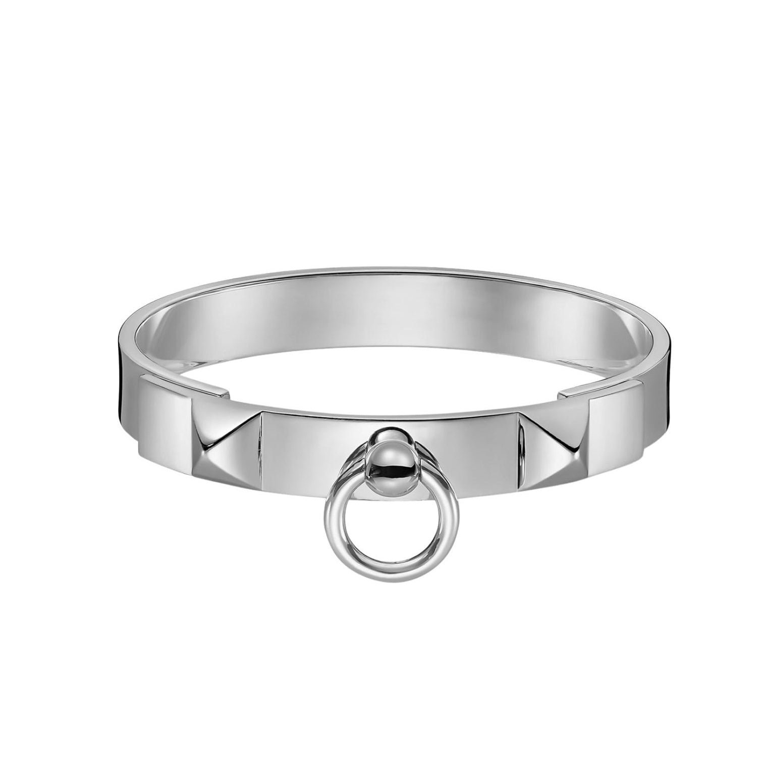Hermès Silver Plated Collier de Chien Bracelet