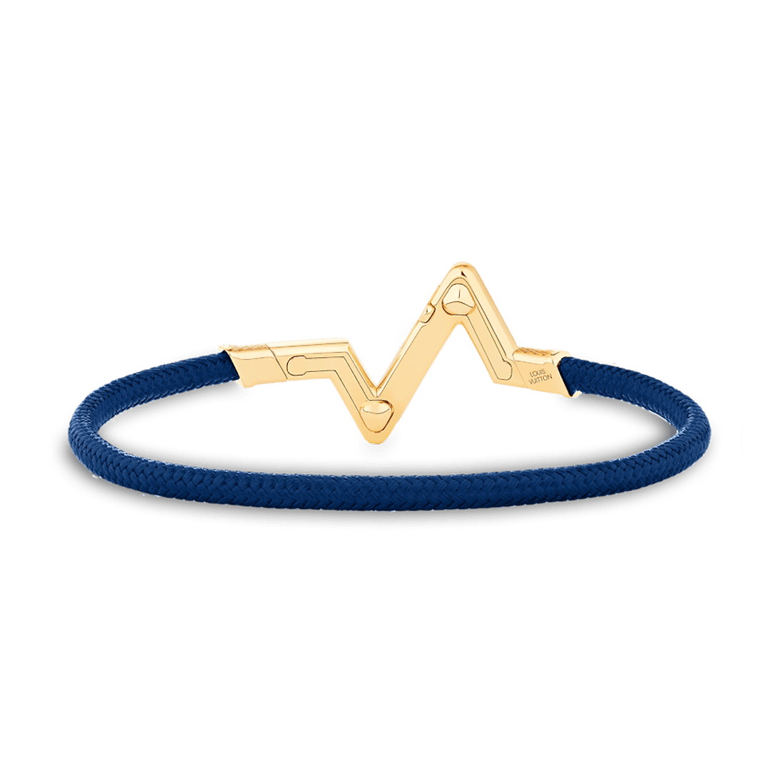 LV Woven Cord Gold Bracelet - Image 2