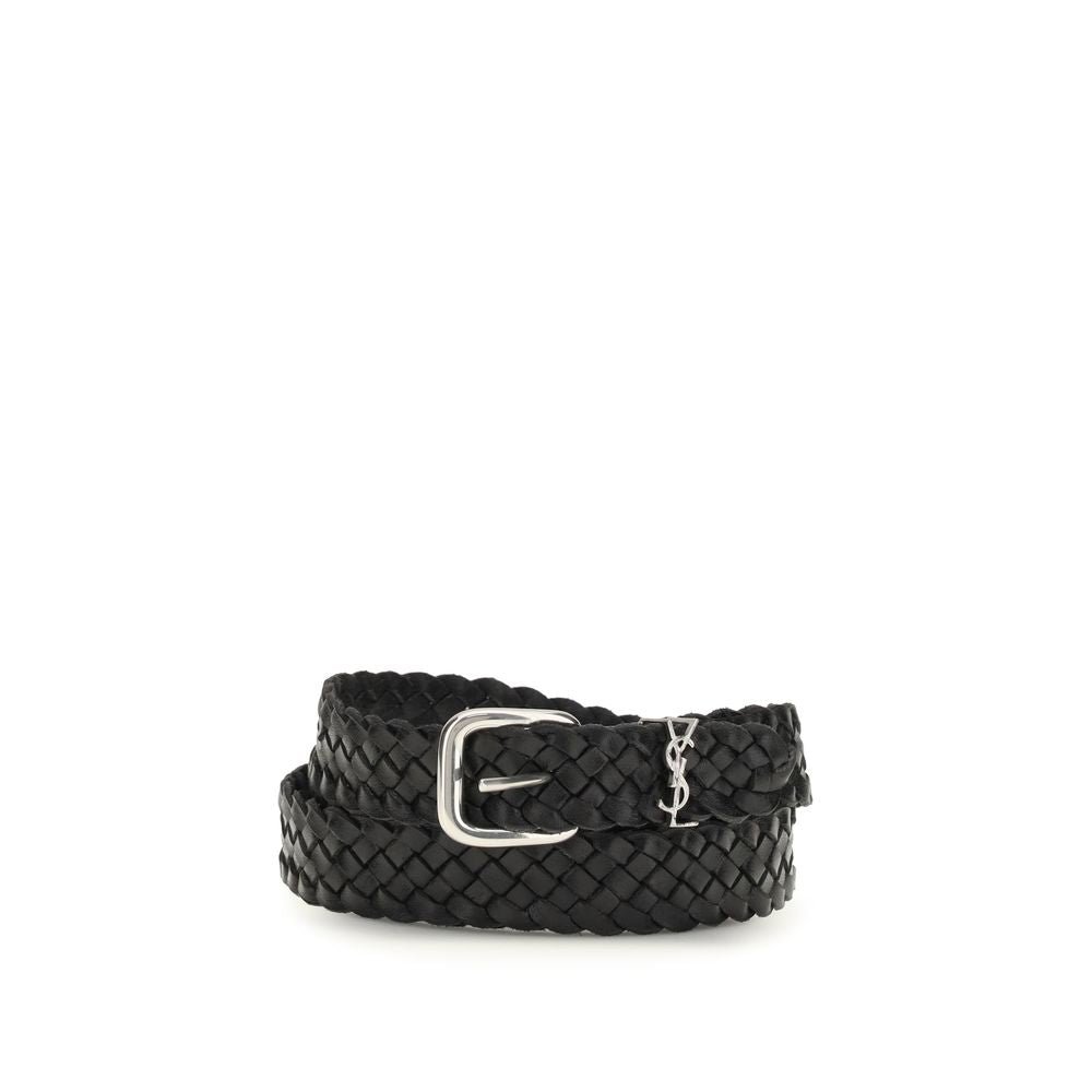 YSL Braided Leather Belt