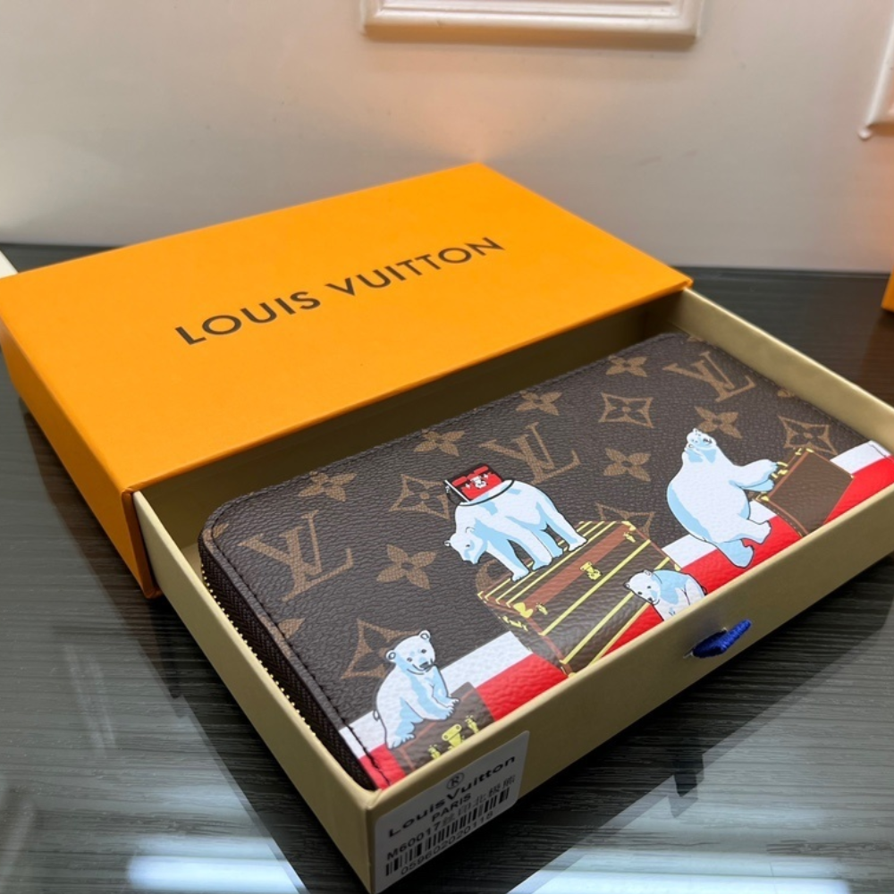 LV Canvas Limited-Edition Print Wallet - Image 12