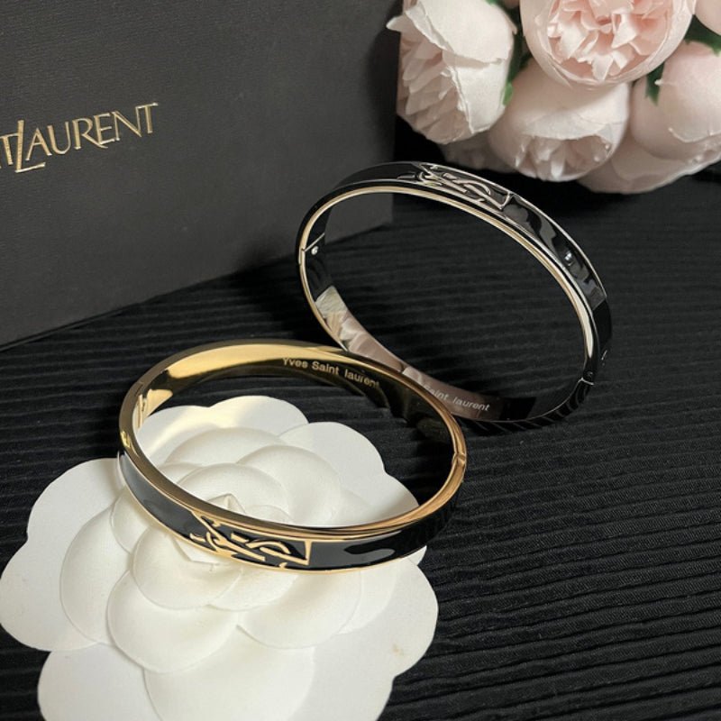 YSL Enamel Logo Bangle