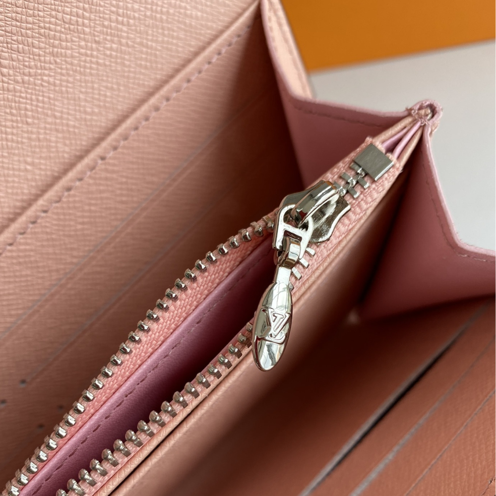 LV Pink Epi Twist Leather Wallet - Image 4