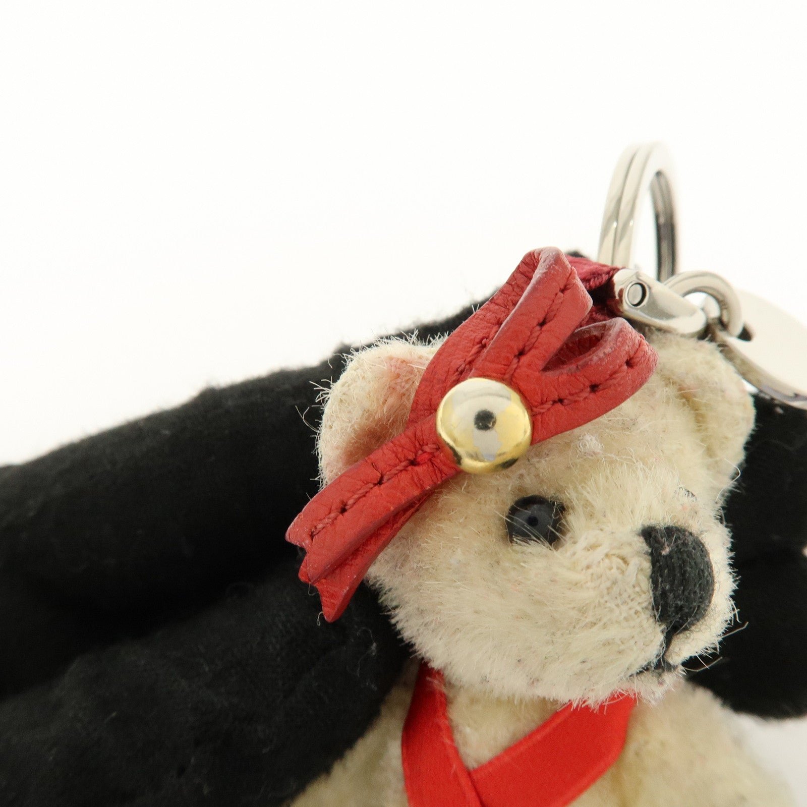 Prada Plush Material Red Bear Keychain - Image 14