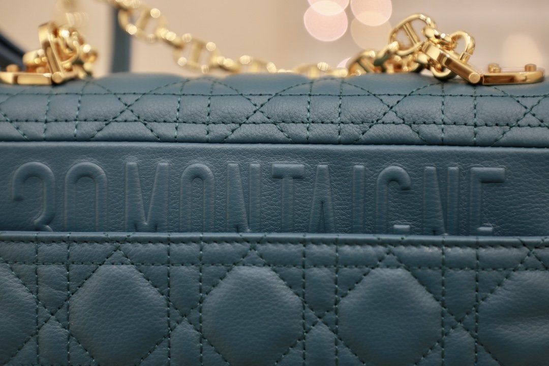 Dior Small Caro Deep Blue Cannage Hand Bag - Image 6