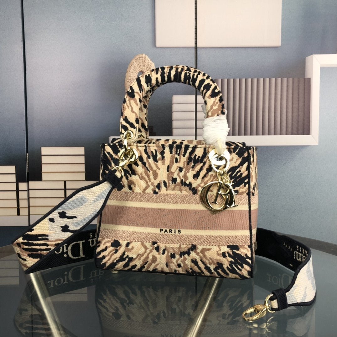 Alternative view of Dior Lady D-Lite Beige Mizza Embroidered Hand Bag