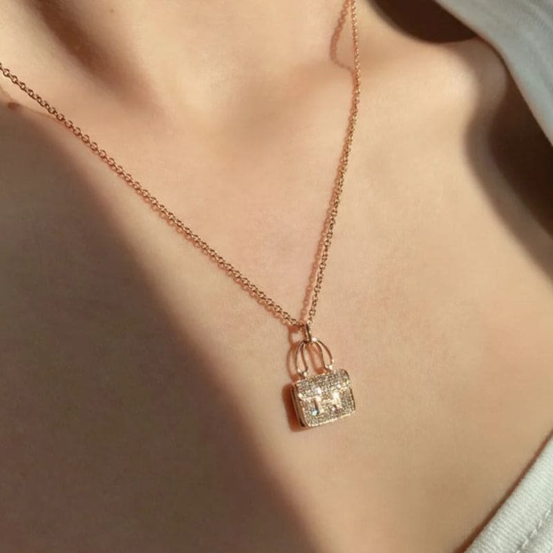 Alternative view of  Hermès Gold  Diamond Constance Necklace