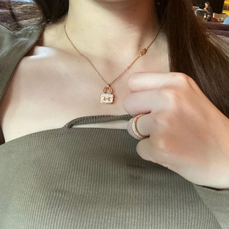 Hermès Gold Diamond Constance Necklace - Image 5