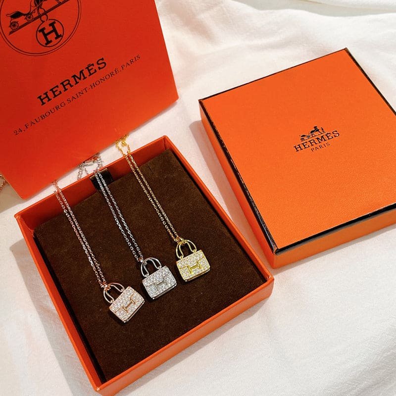 Hermès Gold Diamond Constance Necklace - Image 7