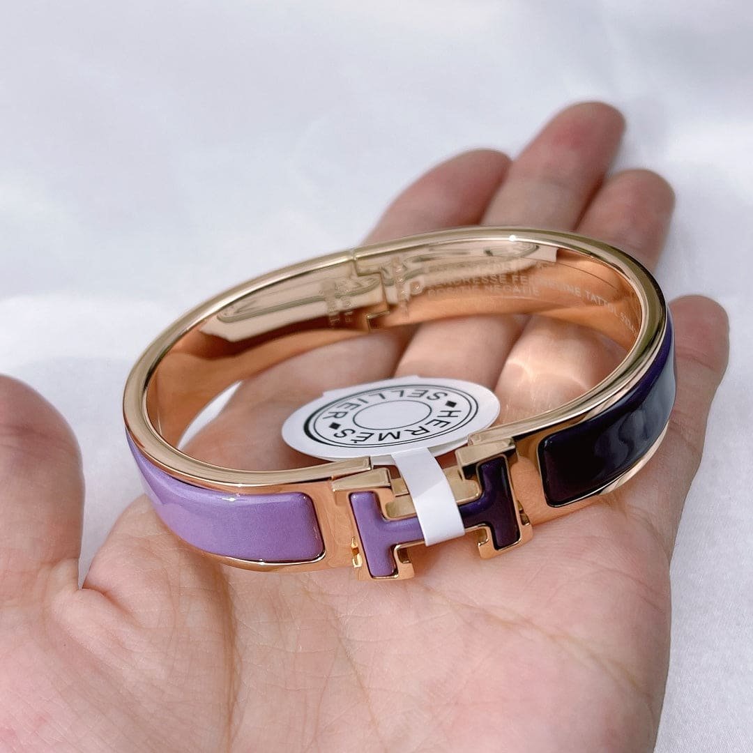 Alternative view of  Hermès Rose Gold Plated Two-Tone Bracelet