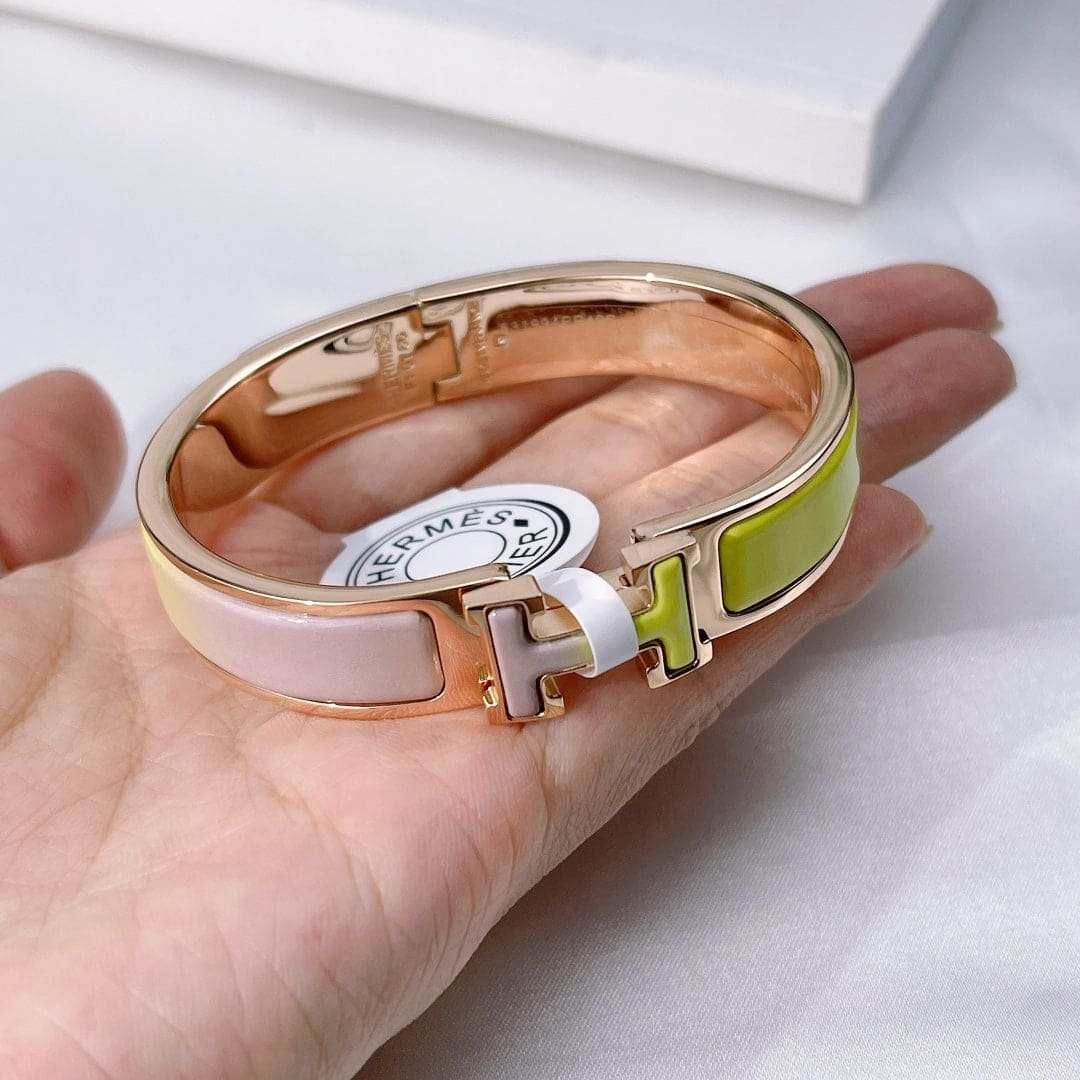 Alternative view of Hermès Rose Gold Plated Gradient Enamel Bracelet
