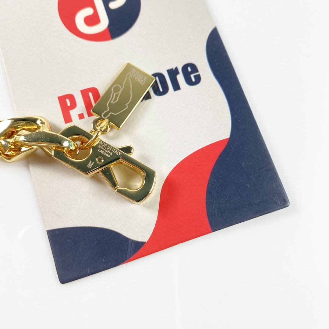 LV Gold Enamel Chain Bracelet - Image 3