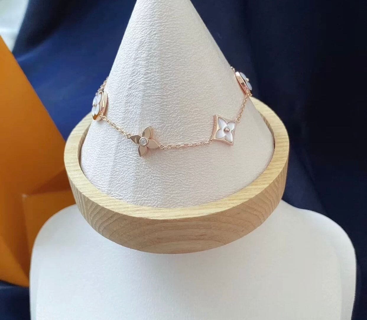 LV Rose Gold Shell Bracelet - Image 3