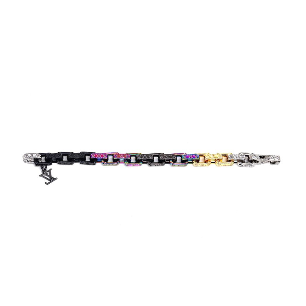 LV Multicolor Chain Bracelet - Image 9
