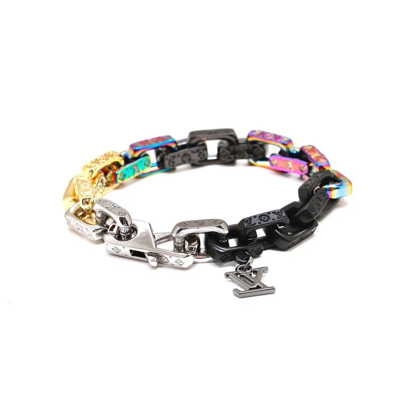 LV Multicolor Chain Bracelet - Image 7