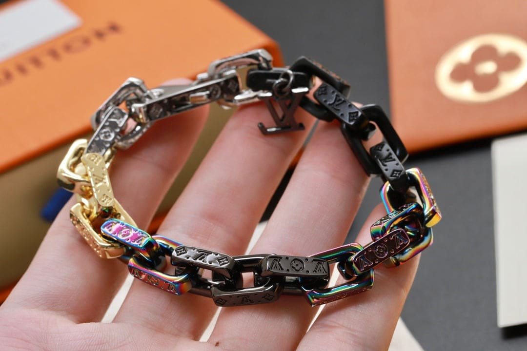 LV Multicolor Chain Bracelet - Image 2