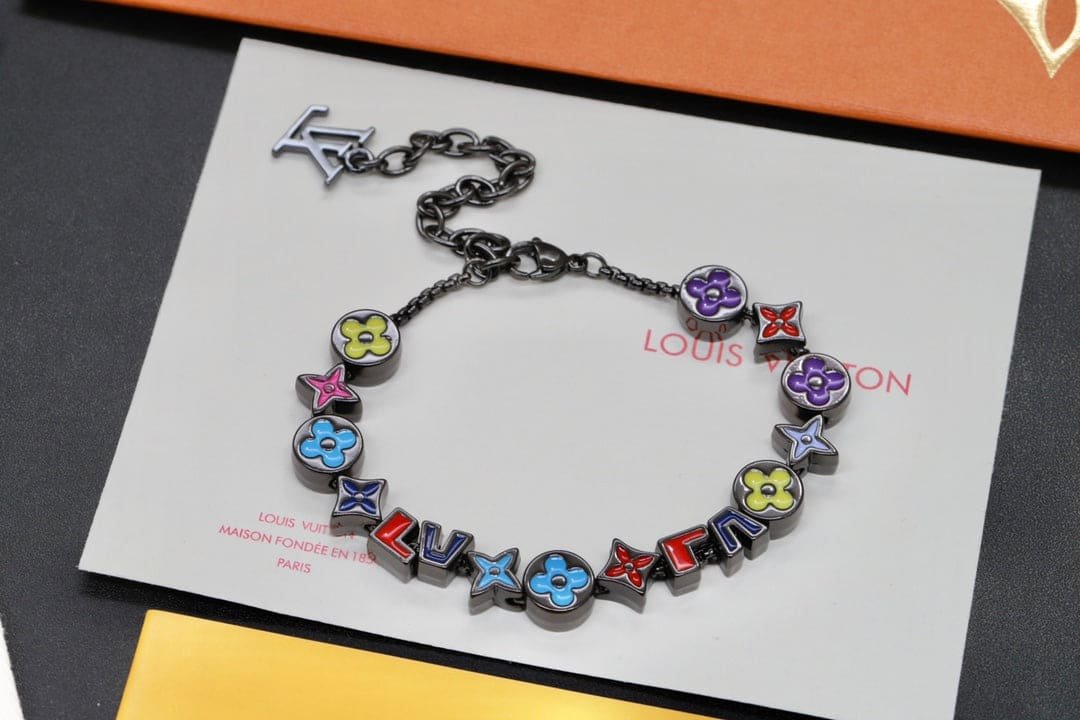 LV Enamel Monogram Bracelet - Image 3