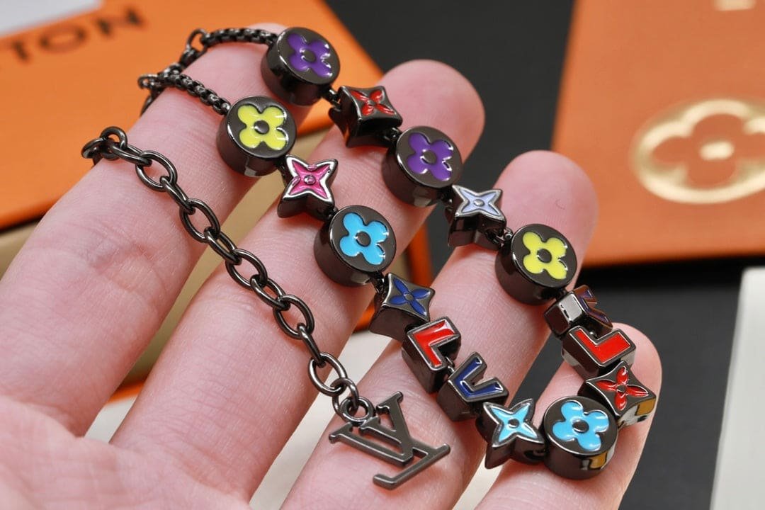 LV Enamel Monogram Bracelet - Image 4