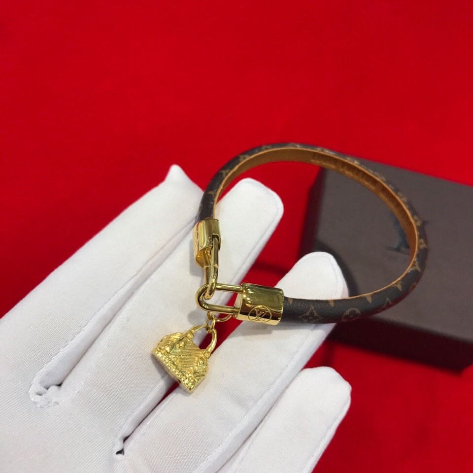LV Gold-Tone Alma Bag Charm Bracelet - Image 5