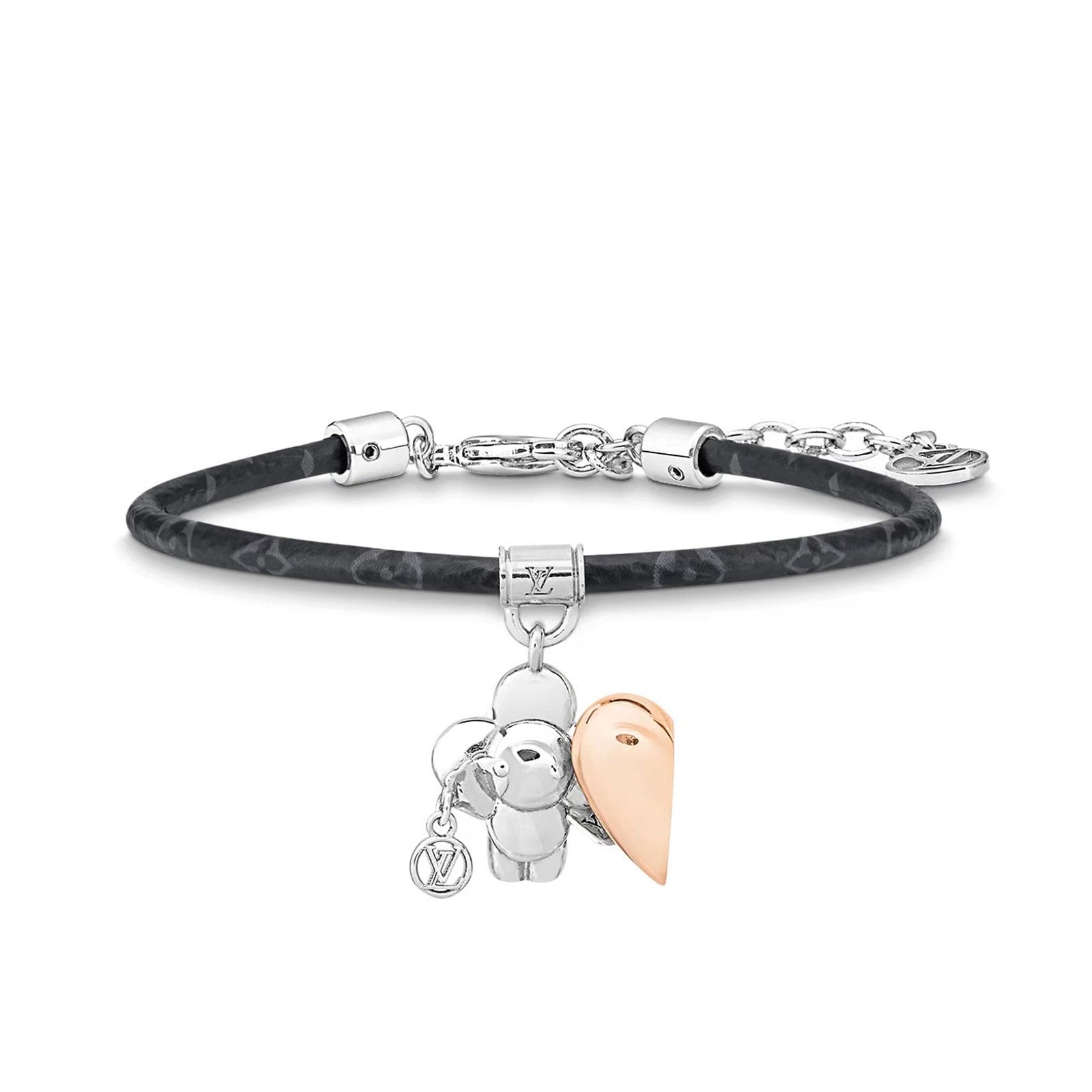 LV Vivienne & Heart Charm Bracelet