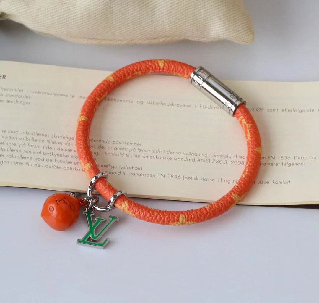 LV Orange Monogram Bracelet - Image 4