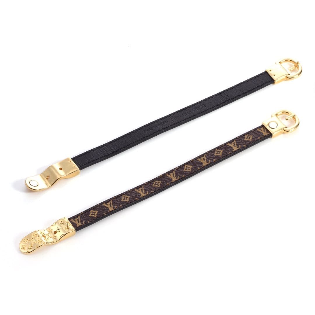 LV Monogram Leather Buckle Bracelet - Image 8
