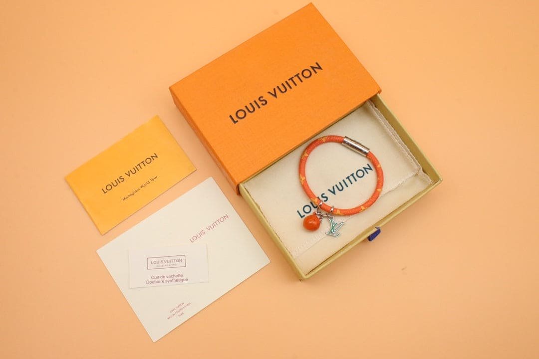 LV Orange Monogram Bracelet - Image 11
