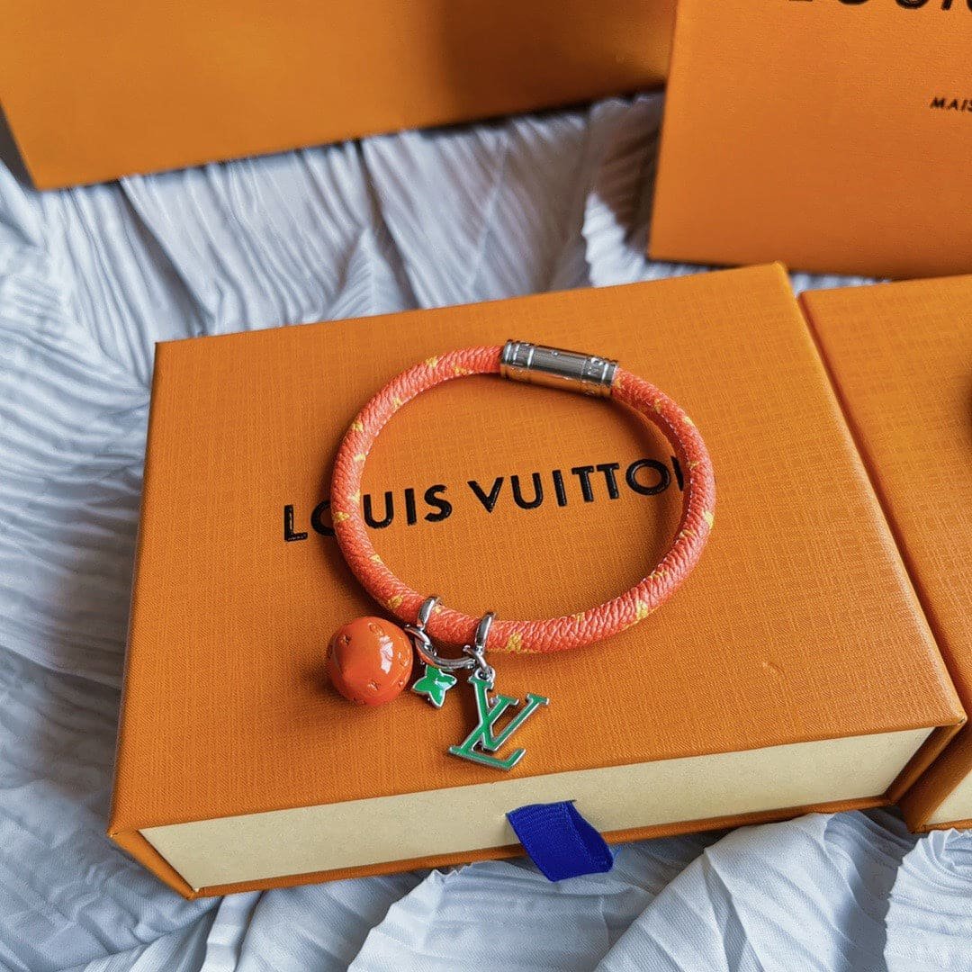 LV Orange Monogram Bracelet - Image 8