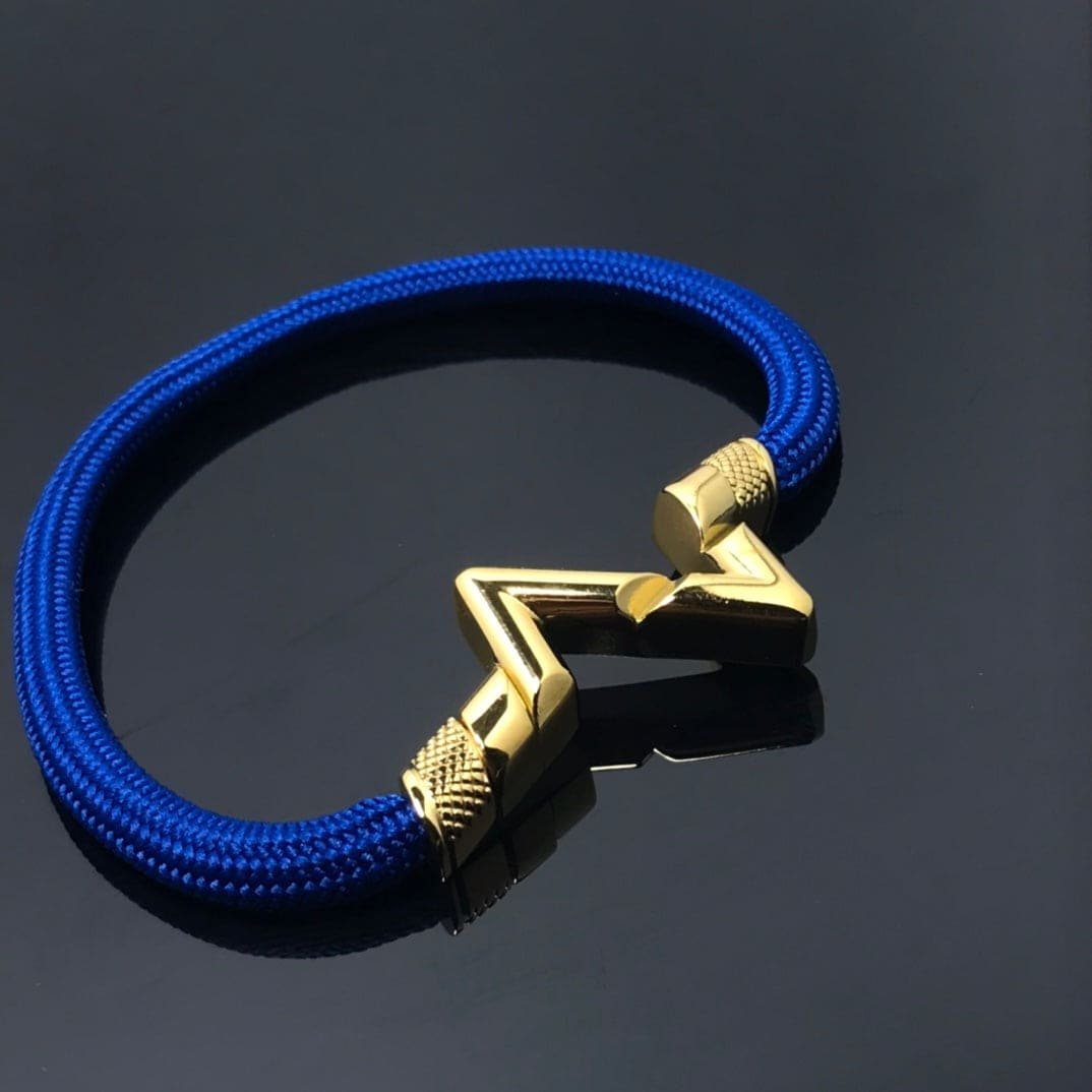 LV Woven Cord Gold Bracelet - Image 3