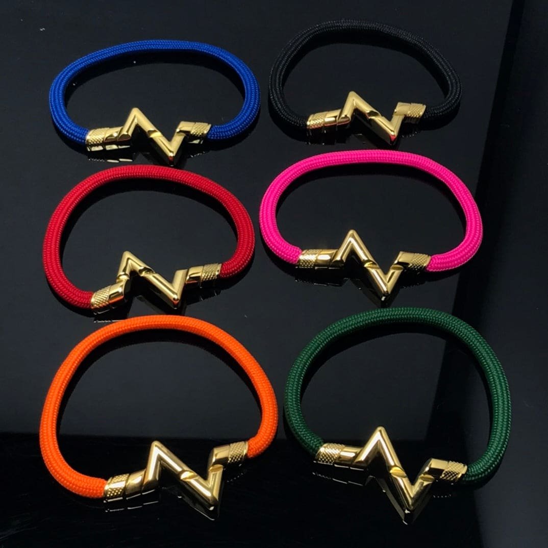 LV Smooth Cord Metal Bracelet - Image 7