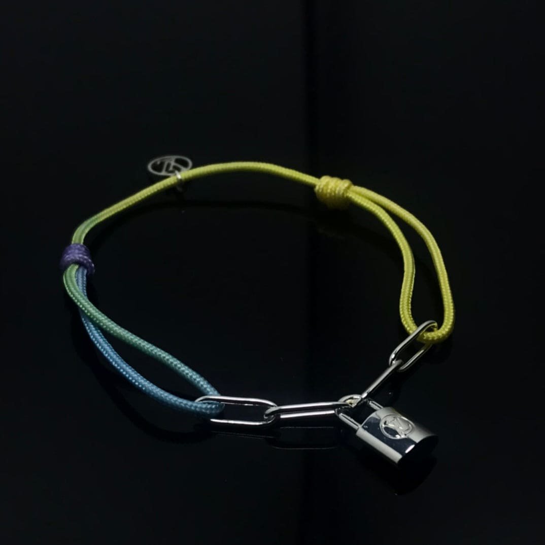 LV Multicolor Cord Lock Bracelet - Image 4