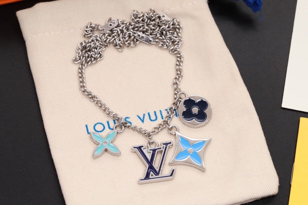 Alternative view of LV Blue Charm Necklace