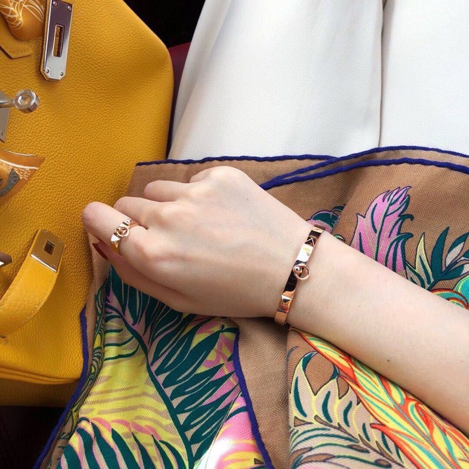 Hermès Rose Gold Plated de Chien Bracelet - Image 5