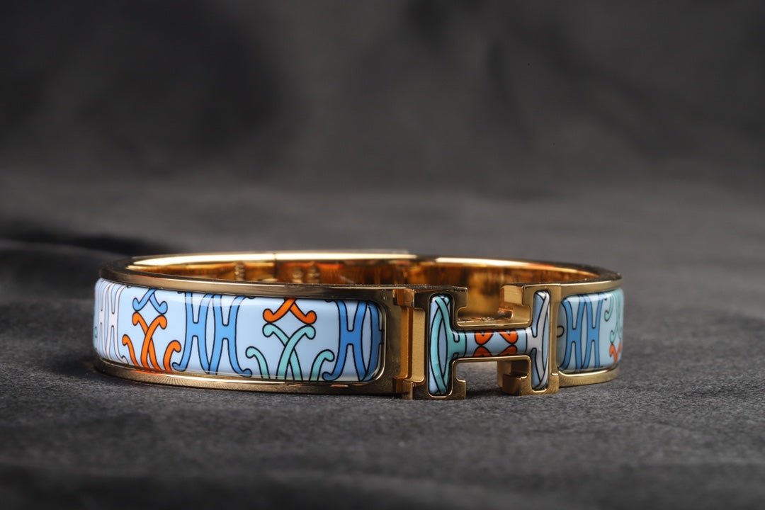 Alternative view of  Hermès Gold Plated Monogram Print Bracelet