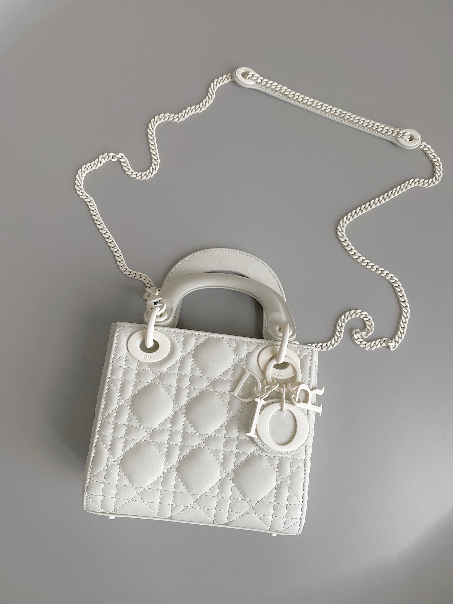 Alternative view of Dior Mini Lady 17 White Cannage Lambskin Bag