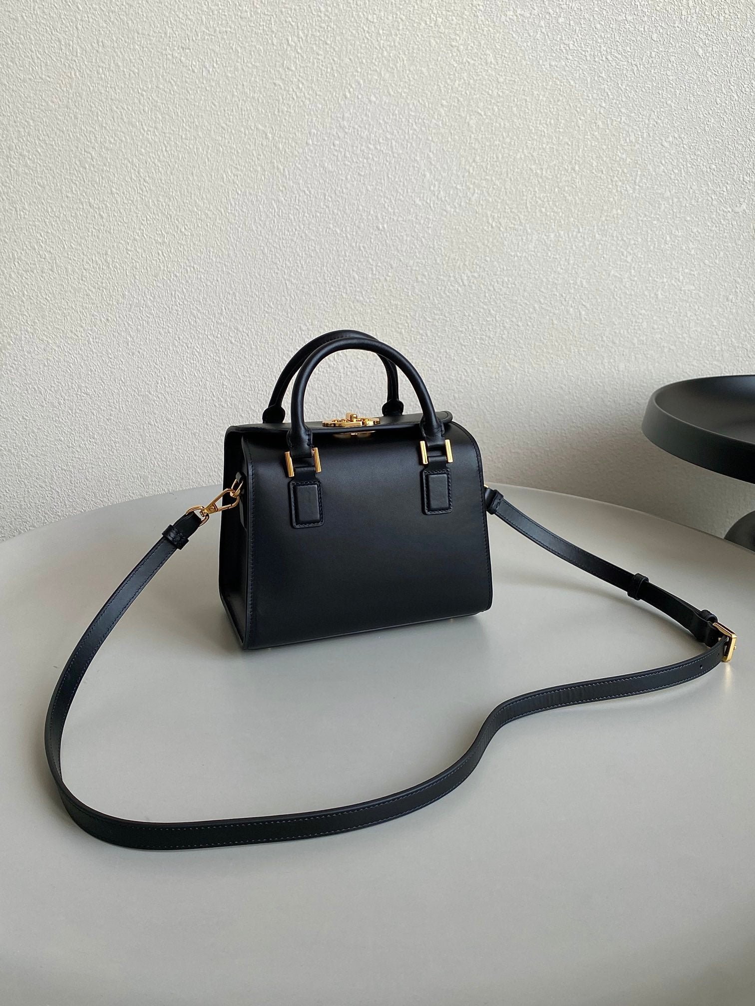 Alternative view of Dior Boston 22 Black Calfskin Structured Bag