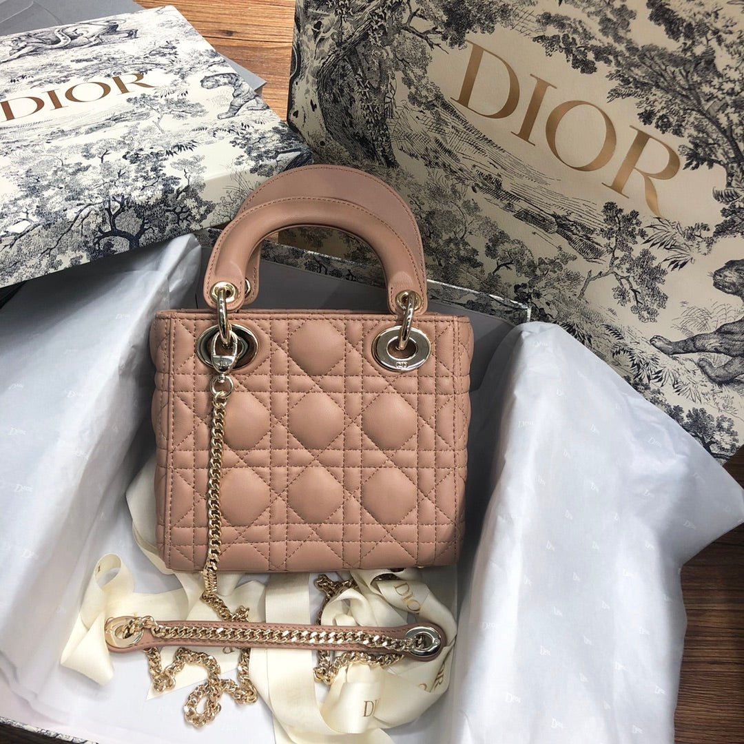 Alternative view of Dior Mini Lady 17 Beige Cannage Lambskin Bag