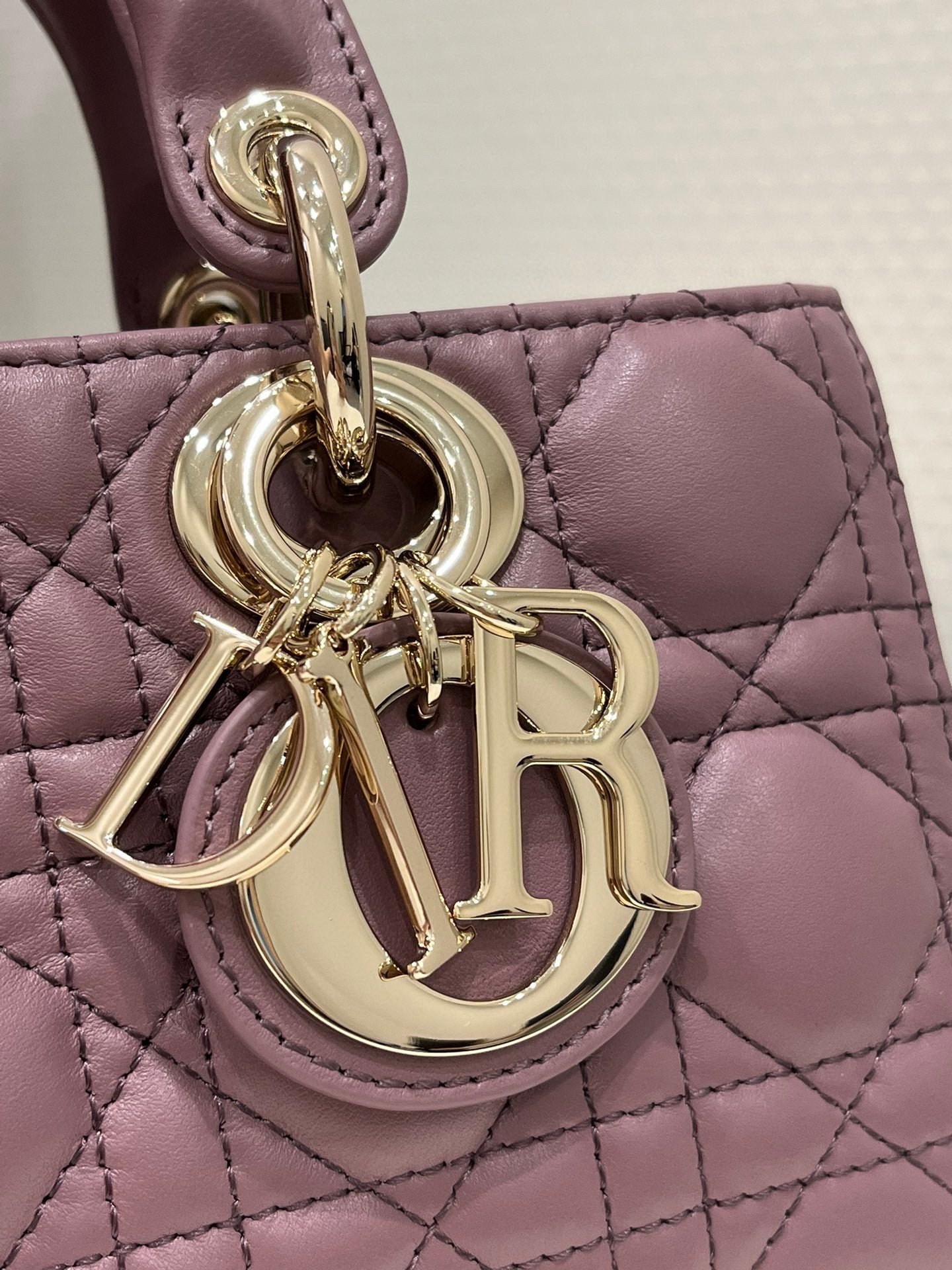Alternative view of Dior Lady D-Joy 22 Purple Cannage Lambskin Bag