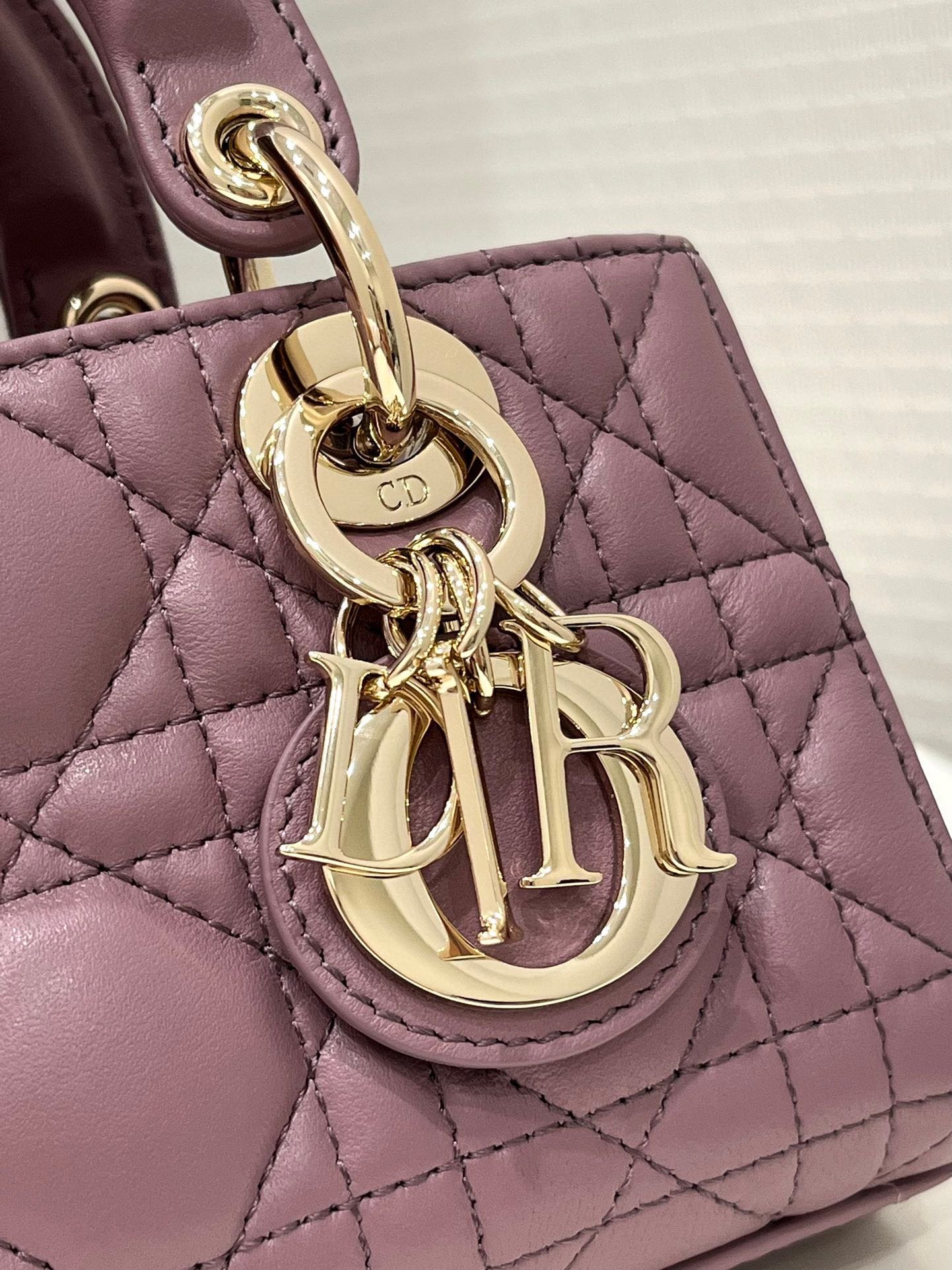 Alternative view of Dior Lady D-Joy 16 Micro Purple Cannage Bag
