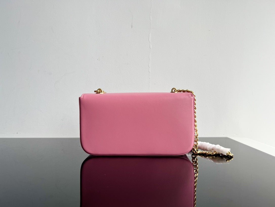 Alternative view of Celine Classic Triomphe Pink Calfskin Gold