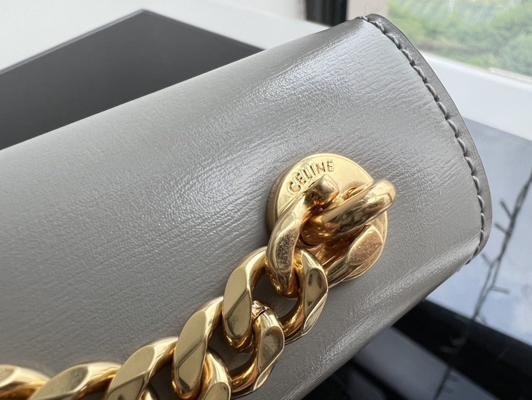 Celine Classic Triomphe 20 Grey Calfskin - Image 5