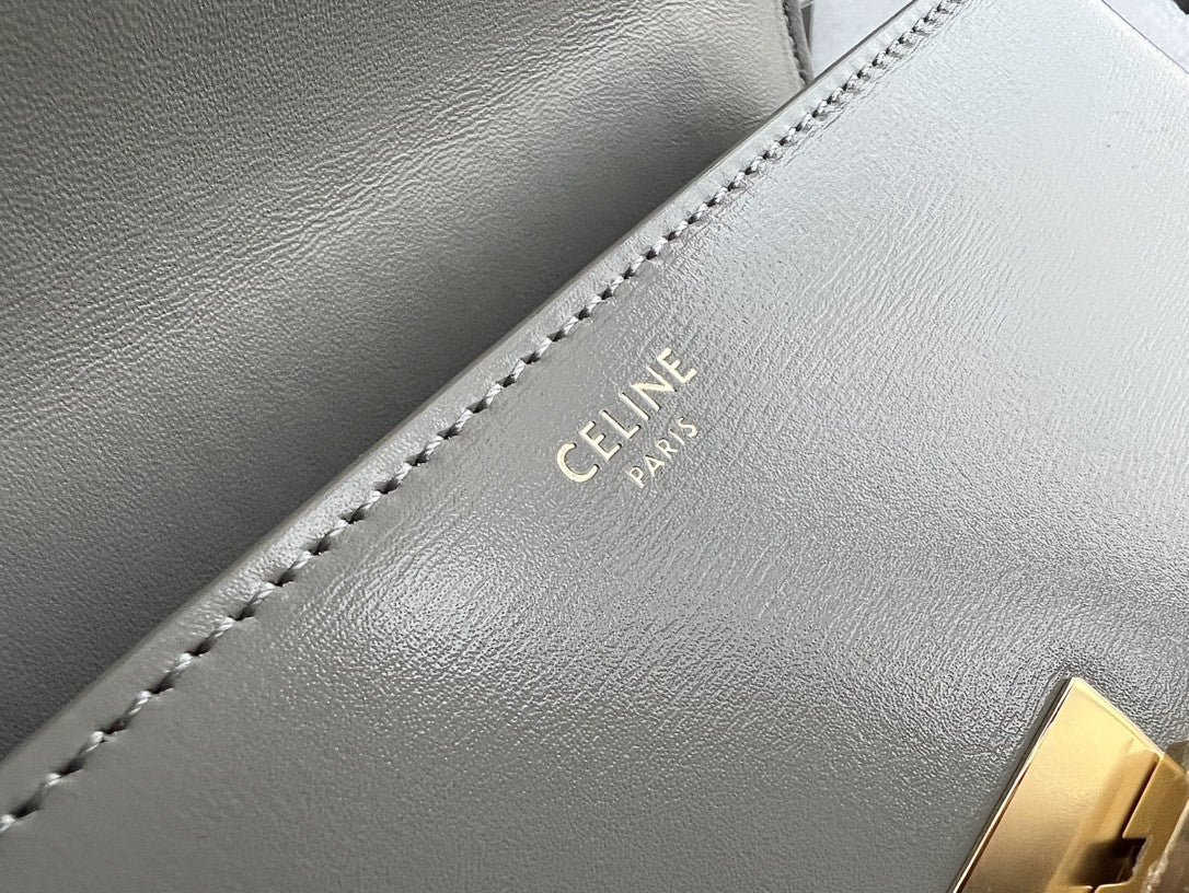 Celine Classic Triomphe 20 Grey Calfskin - Image 7