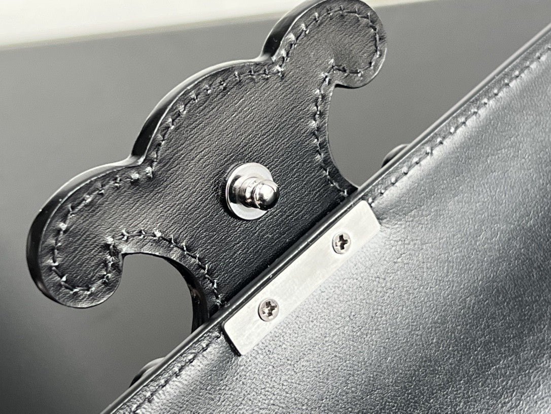 Celine Cuir Triomphe 20 All Black Calfskin - Image 8
