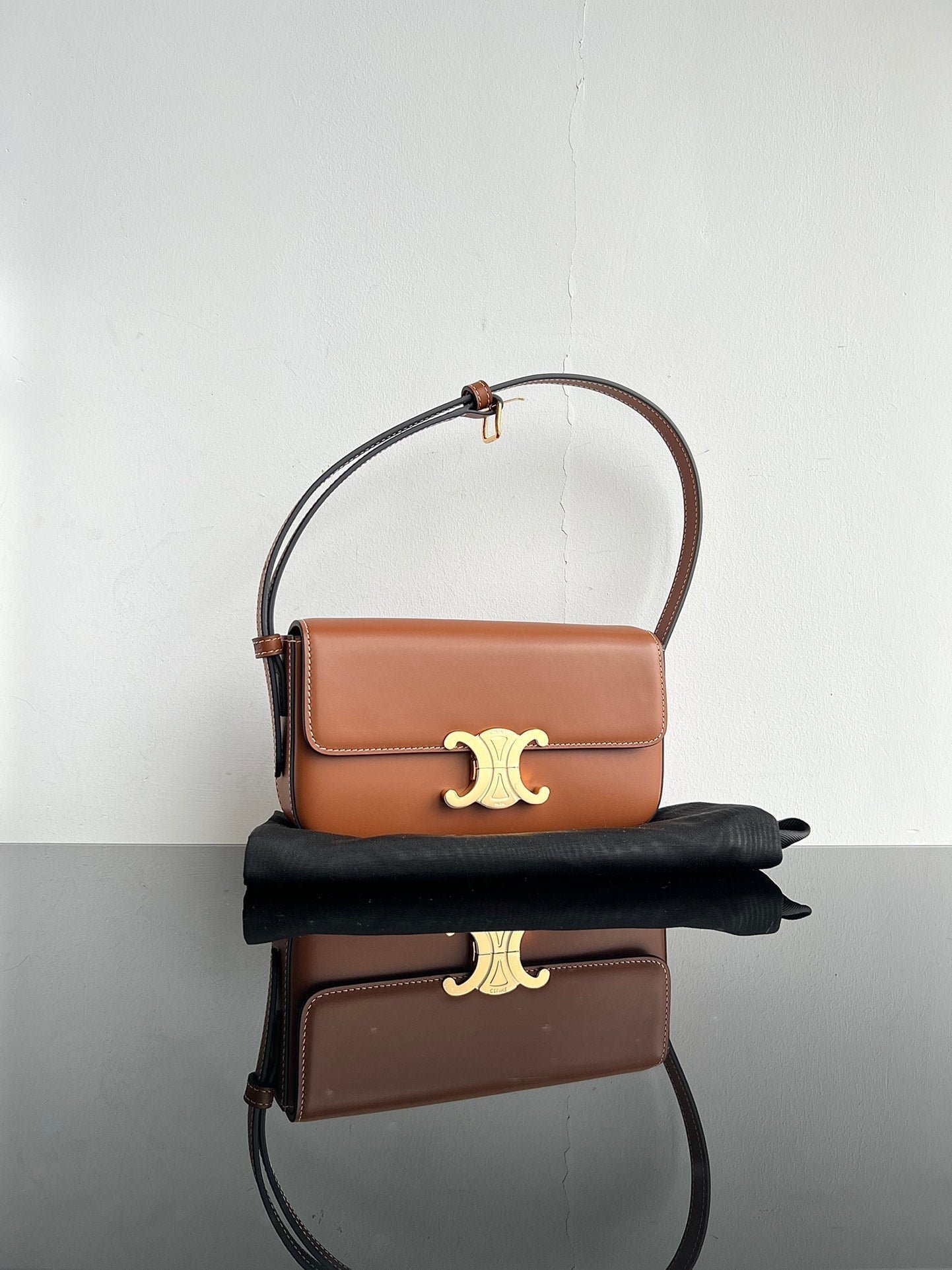 Celine Classic Triomphe Brown Calfskin - Image 4